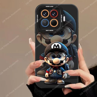 เคส Xiaomi 17T 15T 14T Pro เคส Xiaomi 17T 15T 14T 5G Case เคสการ์ตูนอนิเมะมาริโอ้ แบบด้าน ซิลิโคนอ่อนกันกระแทก พร้อมที่ป้องกันกล้อง สายคล้องโทรศัพท์ เคสกันรอยนิ้วมือ สำหรับเด็กผู้ชาย เด็กผู้หญิง และนักเรียน