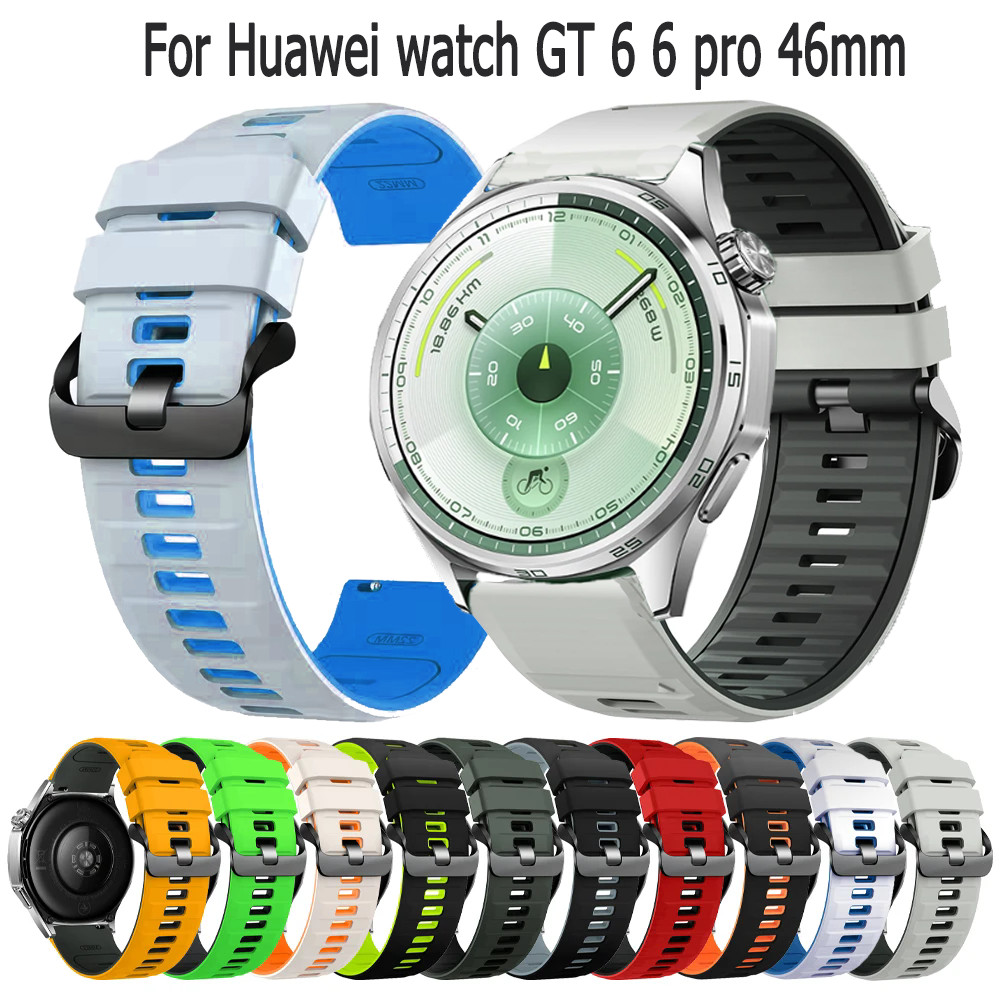 สายรัดสายนาฬิกา แบบซิลิโคน สำหรับ Huawei watch GT6 6pro 46mm นาฬิกา สมาร์ทวอทช์