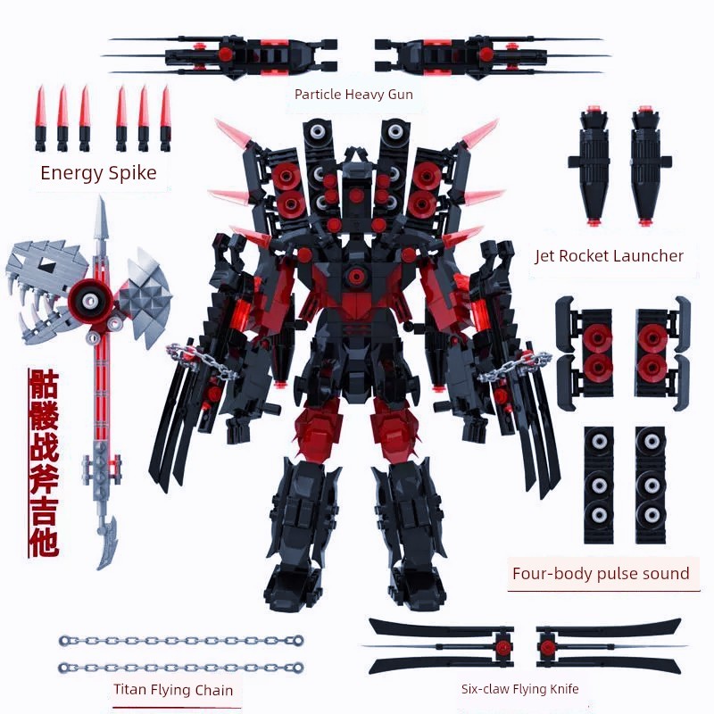 toilet tower defense เลโก้ skibidi toilet คนห้องน้ำ VS คนเฝ้าระวัง Skibidi toilet ของเล่นเด็กบล็อก T