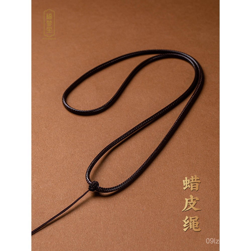 สร้อยคอจี้หยกหนาจี้เชือกผู้ชายผู้หญิงพระพุทธรูปลูกปัดพระพุทธรูปพระเครื่องหยกพระเครื่องมังกรแม่เชือกส