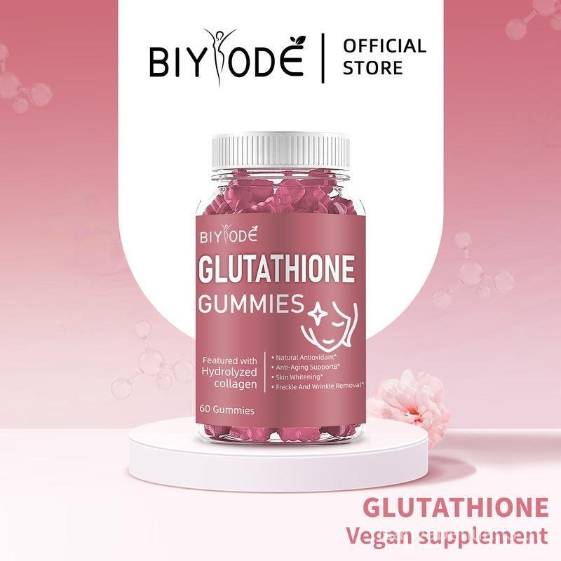 BIYODE Glutathione Collagen Gummies Whitening Gummies Anti-Aging Skin Collagen วิตามินความงาม Gummie