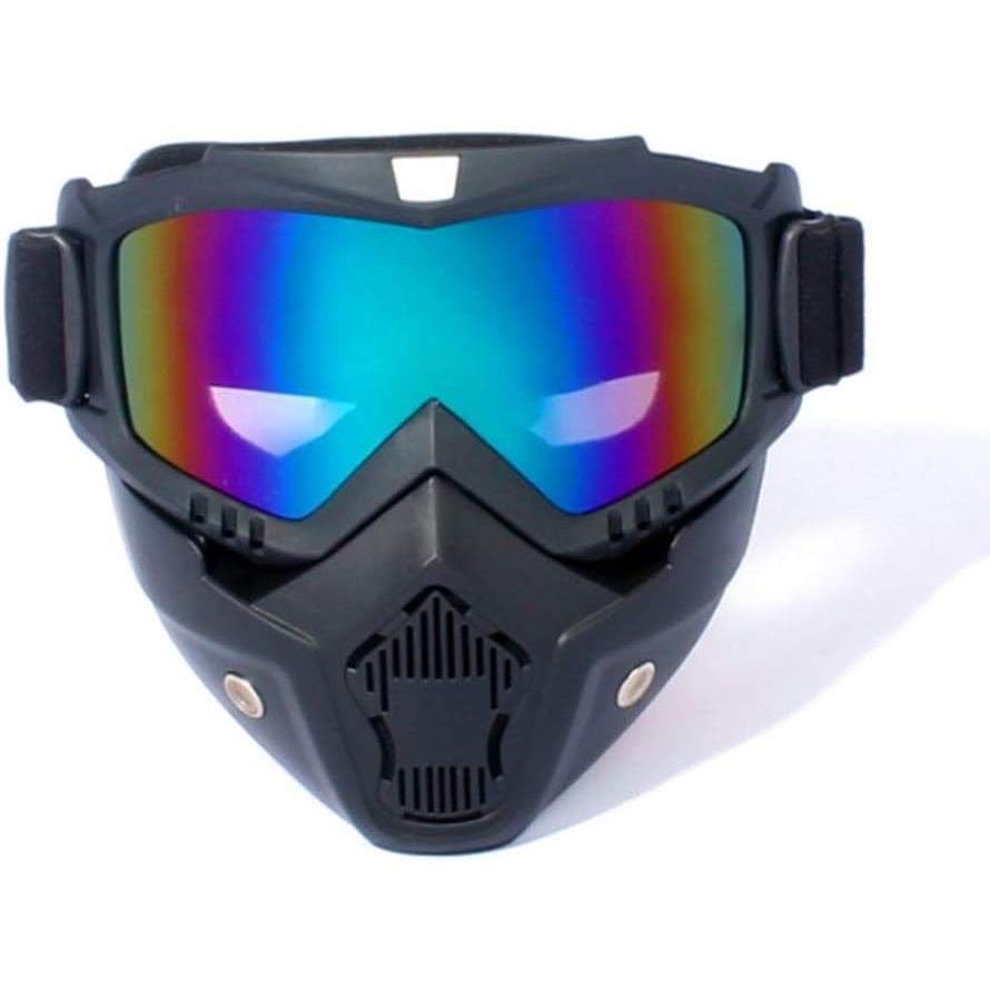 DPLUS Motorcycle Goggles, Dirt Bike ATV Motocross Goggle Mask, Combat Tactical Military Goggles, Pai