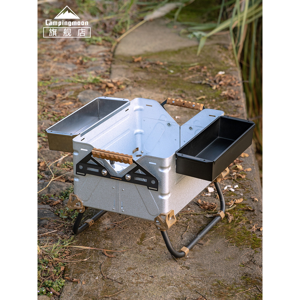 Campingmoon CK-10 กล่องเก็บช้อนส้อม IGT สแตนเลส อเนกประสงค์ ใช้เป็นอ่างล้างจานและที่แขวน ต่อเป็นโต๊ะปิกนิกได้ ของแคมป์ปิ้ง ตั้งแคมป์ ราคา ถูกที่สุด ดีลบีเคเค แกลเลอรีภาพที่ 6