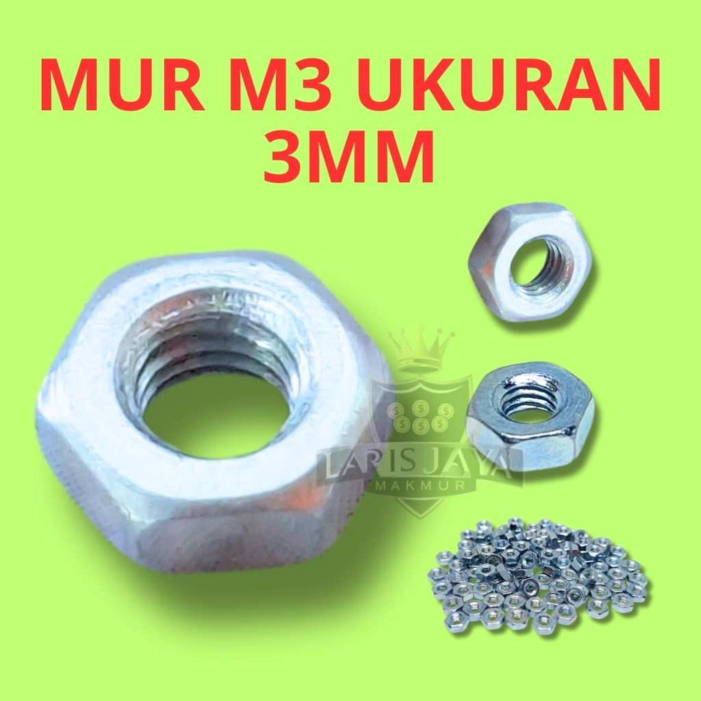 น็อต M3 ขนาด 3 มม. - น็อตแข็งแรงสําหรับเครือข่าย DIY