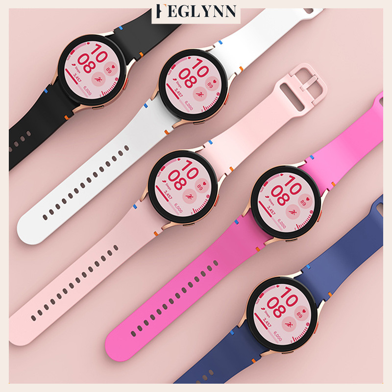 อุปกรณ์เสริมสายรั for Samsung Galaxy Watch FE 7 6 5 4 44 40มม. 6 4 Classic 43 47 46 42มม. 5 Pro 45มม.ไม่มีช่องว่าง 20มม.