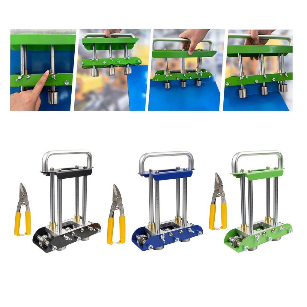 [unjitsh] Metal Sheet Edge Roller Bender Hand Sheet Metal Bender for Garden Farm Home
