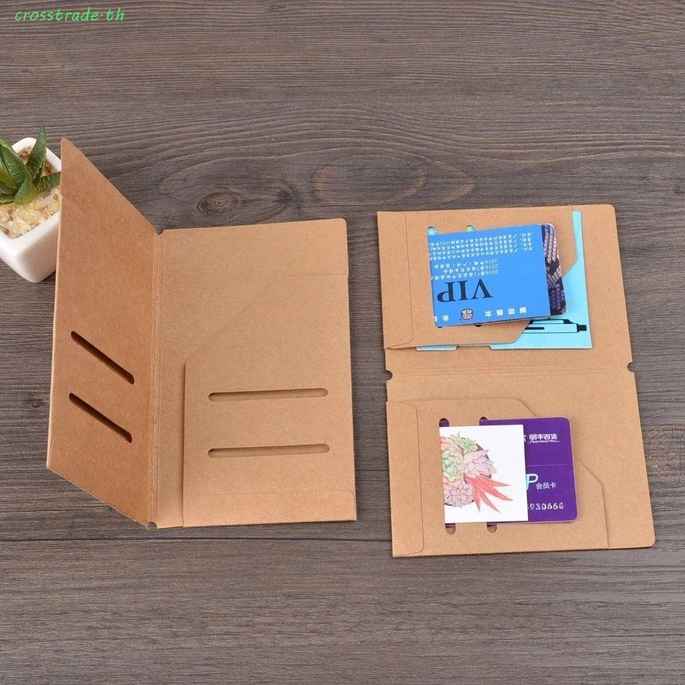 CROSSTRADE การ์ดกระเป๋าเก็บสําหรับ Midori Travelers Notebook Refills Planner อุปกรณ์เสริม Vintage ไดอารี่เครื่องเขียนตั๋วผู้ถือบัตร