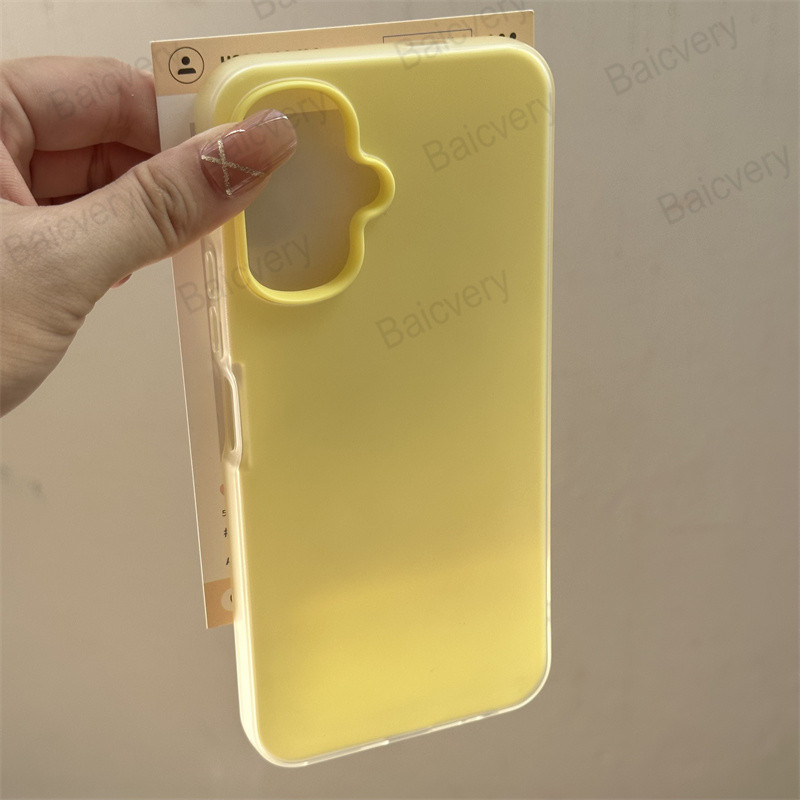 สําหรับ VIVO V60 Lite 5G / V60 Lite 4G V2530 สีลูกกวาดสองชั้นที่มีสีสันป้องกันฝาหลังฝาครอบ