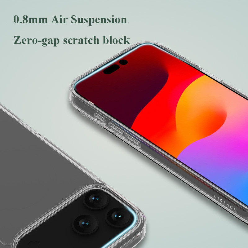 Lereach Crystal Clear เคสโทรศัพท์สําหรับ iPhone 17 Pro Max / iPhone Air / 17 Pro / 17 - กันกระแทกบางเฉียบ | กันรอย - รูปที่ 4