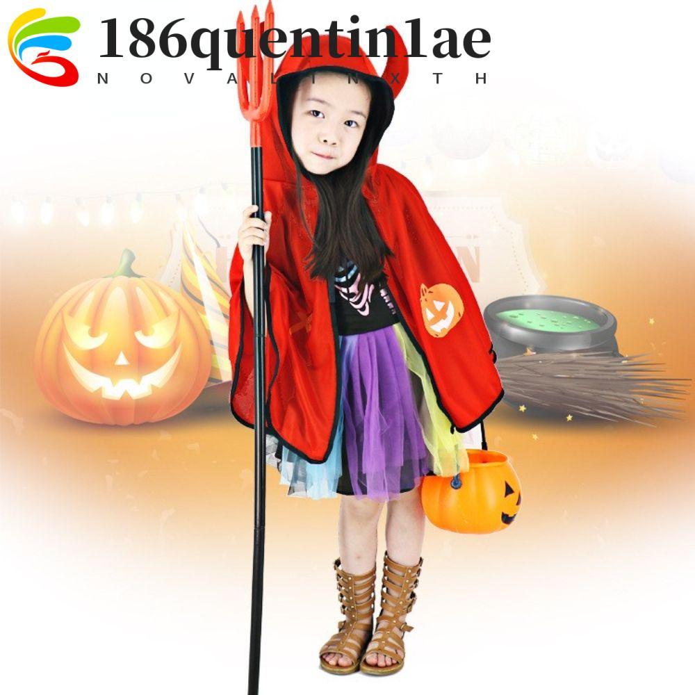 QUENTIN1AE เสื้อคลุมปีศาจฮอร์น สำหรับงานปาร์ตี้ฮาโลวีนและคอสเพลย์