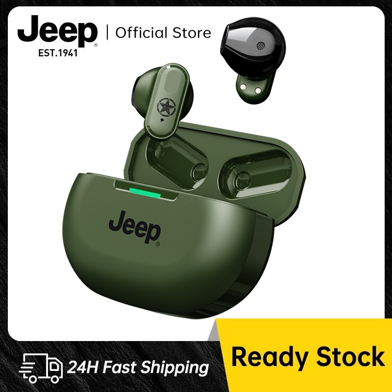 (ของแท้)Jeep JP-EW011 หูฟังบลูทูธไร้สาย HiFi HD Call ลดเสียงรบกวน จับคู่เร็วหูฟังบลูทูธ พร้อมไมโครโฟ