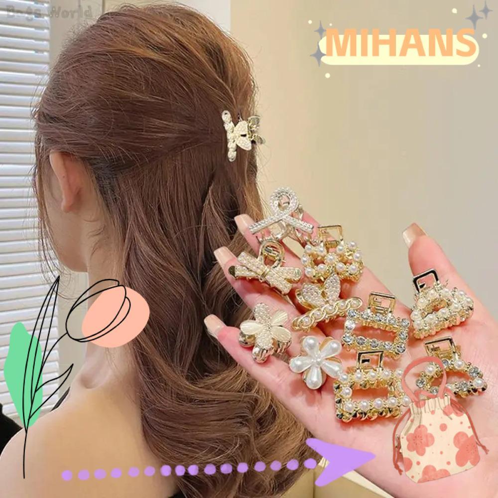 กิ๊บติดผมขนาดเล็ก มุกย้อนยุคและRhine stone สำหรับตกแต่งผม