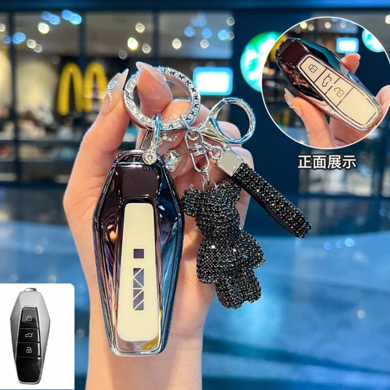 เคสกุญแจ Jaecoo 6 ev รุ่นใหม่ปี 2024-2025 J6 Jaecoo6 EQ7 icar03 กุญแจ  key case ของแต่งรถ พวงกุญแจรถ