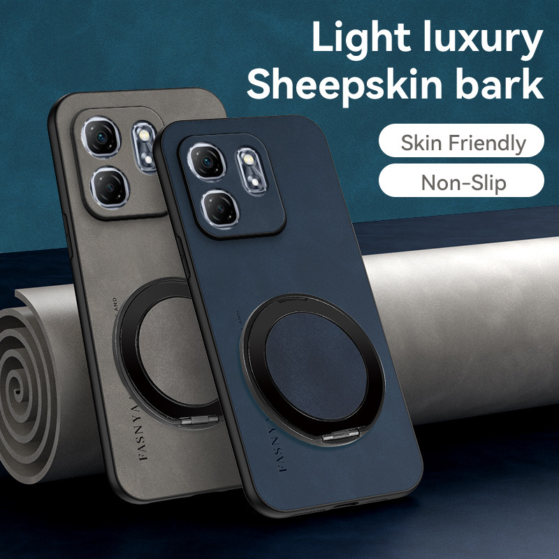 เคส Infinix Hot 50i X6531 X6531B Smart 9 hd X6532 hot9hd hot50i smart9 ปลอกโลหะหมุนแม่เหล็กป้องกันเล