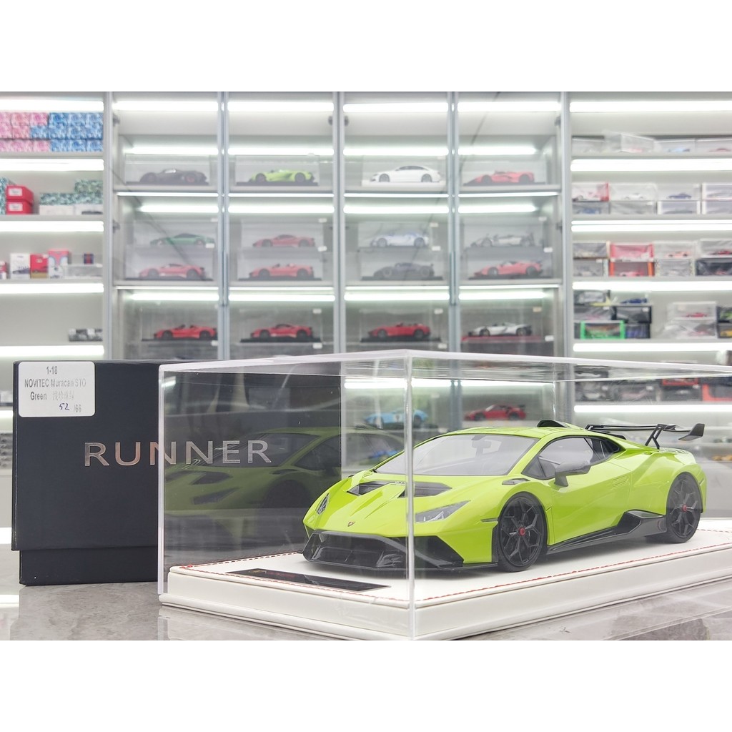 R RUNNER 1/18 Lamborghini STO สีเขียว 1980 JM-RRNR003