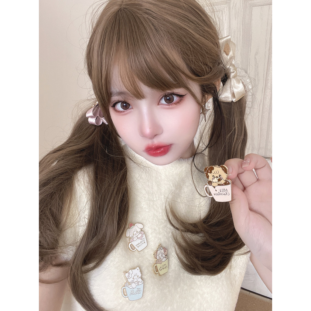 เข็มกลัดโลหะผสมแบบดรอปออฟโอ일 ออกแบบโดย MikkO x Songsong Cat ของแท้