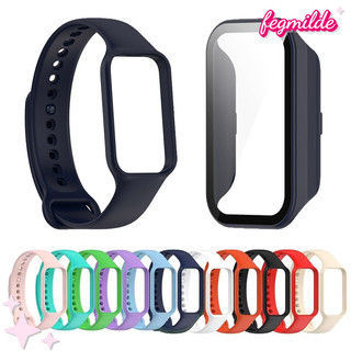 สายซิลิโคน for Xiaomi Mi Band 8 Active /Redmi Band 2 อุปกรณ์เสริมสายกีฬาแบบนุ่ม for Mi Smart Band 8 Active