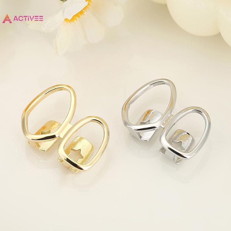 <Activee> 1 ชิ้นสีทองทุกวันสวมใส่เครื่องประดับฟัน Dental Grillz Hip Hop Hollow หัวใจฟัน Grillz สําหร