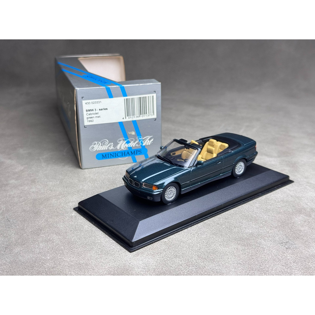 มินิ ตัด 1/43 บีเอ็มดับเบิลยู 3 ชุด เปิดประทุน 1992 สีเขียวยินดีต้อนรับสู่คําถามจากเวลาเวลา รถใหม่ ย
