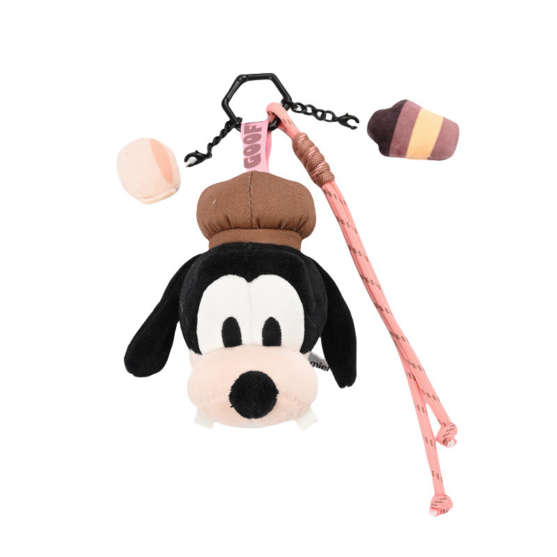 ตุ๊กตาจี้ Disney Mickey และ Minnie พร้อม Guffy และ Donald Duck สำหรับกระเป๋าเป้สะพายหลัง