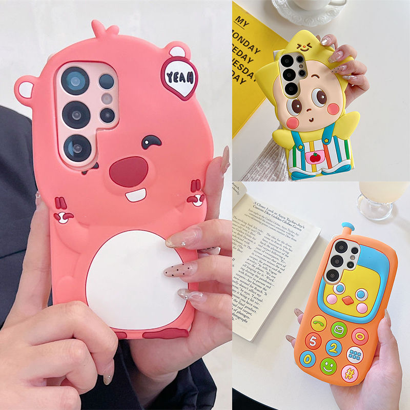3D กันกระแทก สําหรับ iPhone 16 Pro Max 17 Air 15 14 plus X XS XR 16E 17Air 17Pro 16Pro 15Pro 14Pro เคสมือถือ Soft TPU Case เคสป้องกัน Cute Cartoon Duck Girl Push-phone Star Loopy Cover เคสกันกระแทก เคสซิลิโคน เคสป้องกันสามมิติ - รูปที่ 5