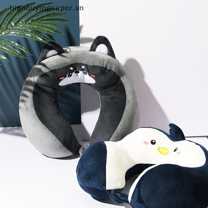 HBS 1 รถคอสํานักงานห้องนอนคอใหม่ Hump การ์ตูน Pp ผ้าฝ้ายคริสตัลกํามะหยี่ปัก U-รูป HOT