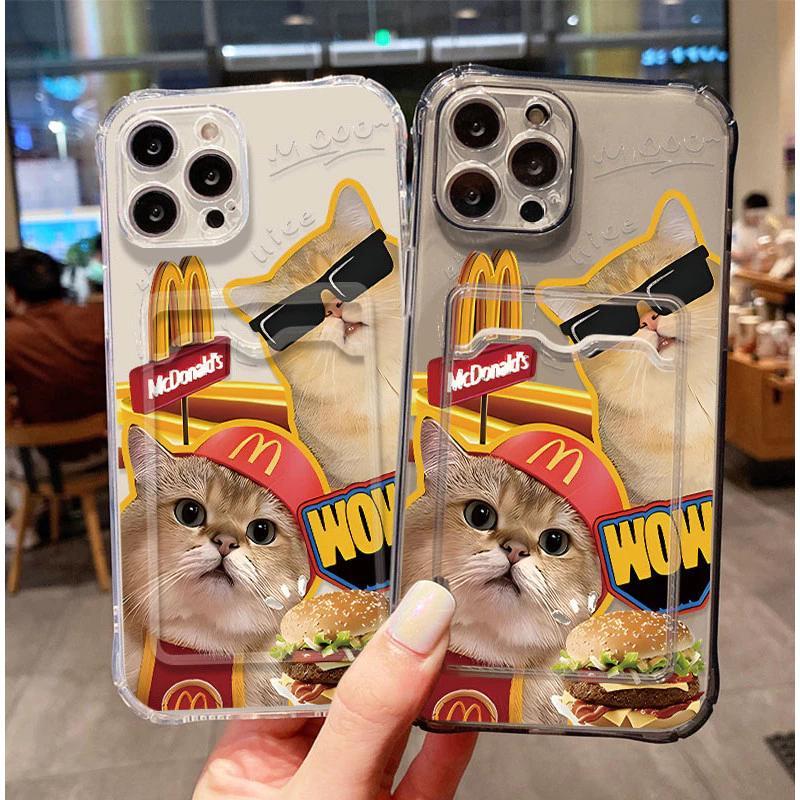 SoftCase ATM ID Card Cat รูปแบบ M สําหรับ Vivo Y28 V40 V30 Lite Y300 Y28s T3 Lite iQOO Z9 Lite Y37 Y