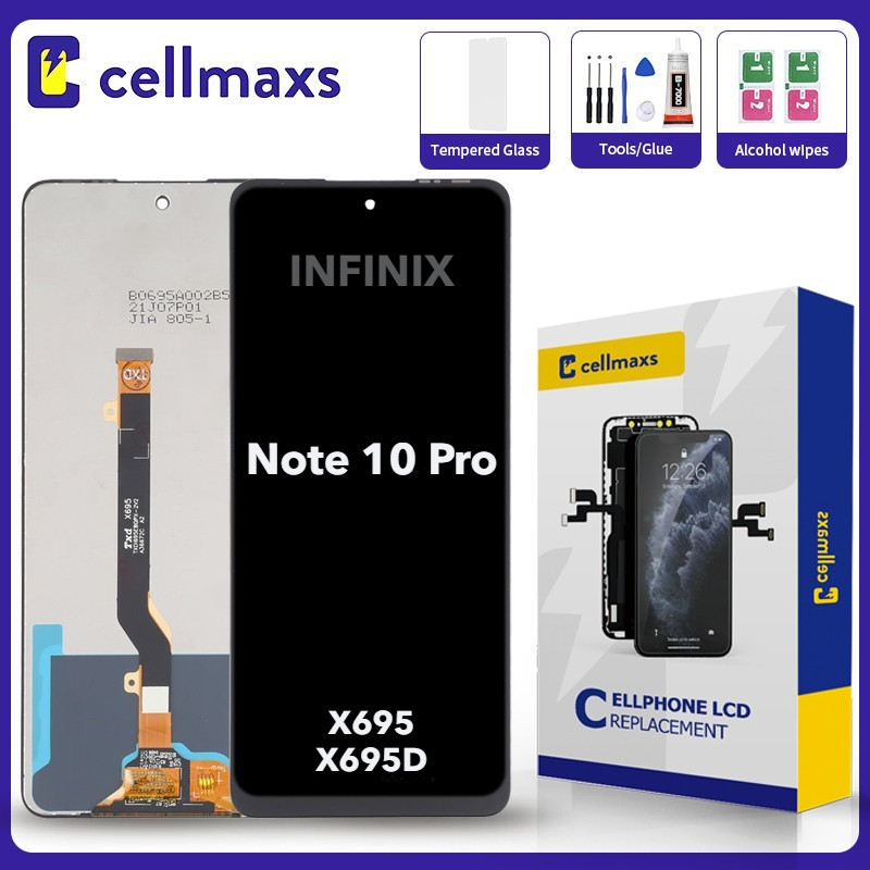 สําหรับ INFINIX หมายเหตุ 10 Pro NFC X695 X695C X695D เปลี่ยนหน้าจอสัมผัส LCD