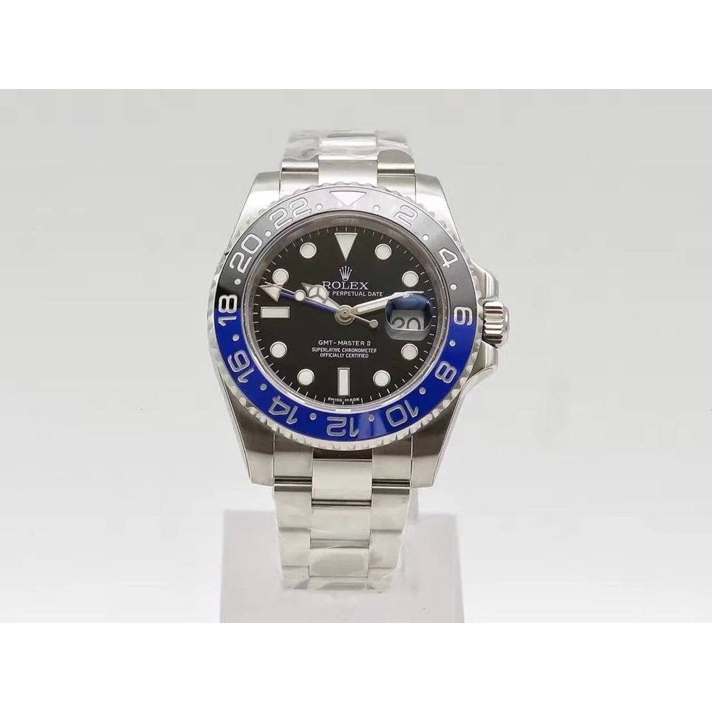 R ROLEX [V7S รุ่นปรับปรุง] GMTMasterII Greeny Type II116710BLNR Cola Circle ** โต๊ะจําลอง