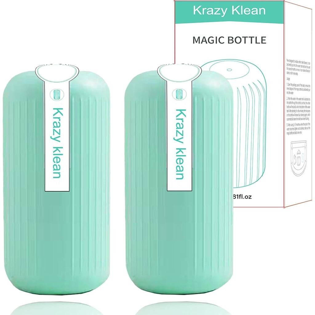 2Pcs Krazy Klean Toilet Cleaner, Krazy Cleaner Pro Toilets Cleaners, Easy to Use Leaving Your Toilet
