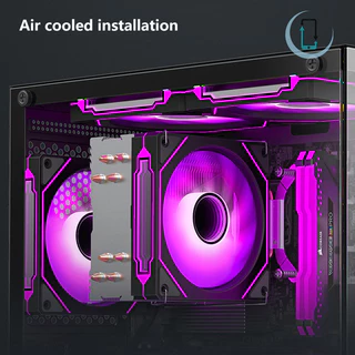 📢READY STOCK📢[AT] 270 องศาแก้ว PC โปร่งใสกรณีเดสก์ท็อปคอมพิวเตอร์ Tower สําหรับ M-ATX/ITX เมนบอร์ด SSD 7 Air Cooling