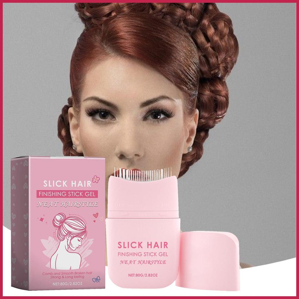 Wax Stick สําหรับผม 80g Frizz Control ตกปลา Wax Stick การตั้งค่าผมเจลสําหรับผู้ชายผู้หญิงเด็ก Salon 