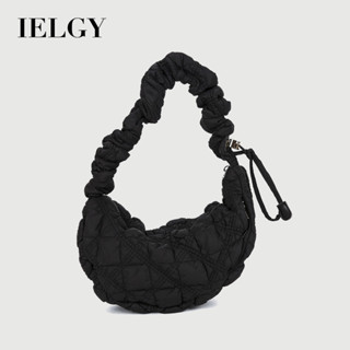 IELGY Ladies Underarm Bag Fashion Pleated Cloud Bag All-Matc…