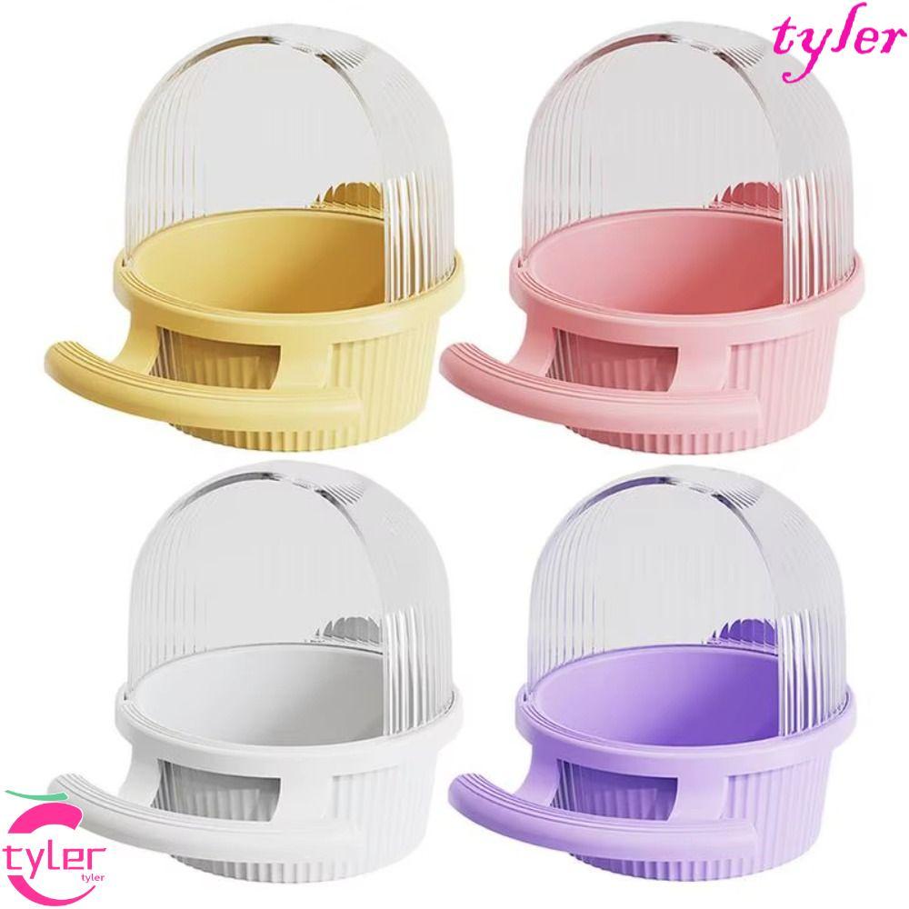 TYLER Parakeet Feeder,กล่องพลาสติกความจุขนาดใหญ่Anti-Splashกล่องอาหาร,นกอุปกรณ์แขวนพร้อมฝาปิดอาหารนกแก้วตะแกรงนกแก้ว