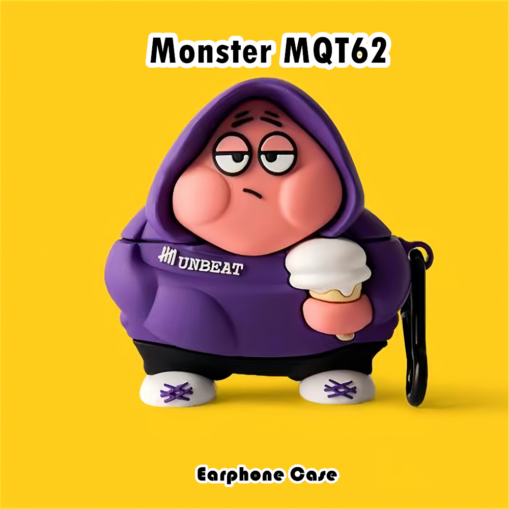 Fast ShipmentFor Monster XKT26 Case เคสหูฟัง Super Cool การ์ตูนปลอกซิลิโคนอ่อนนุ่ม