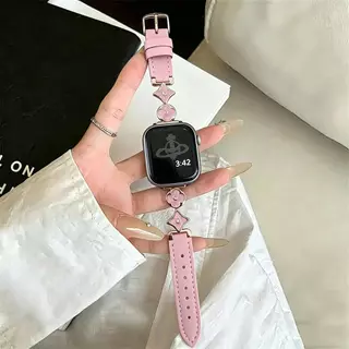 สายนาฬิกา สายหนัง บางเฉียบและหรูหรา ดีไซน์สวยอะไหล่หลุย สำหรับ AppleWatch SmartWatch มีหลายสี/ขนาด พร้อมส่งในไทย