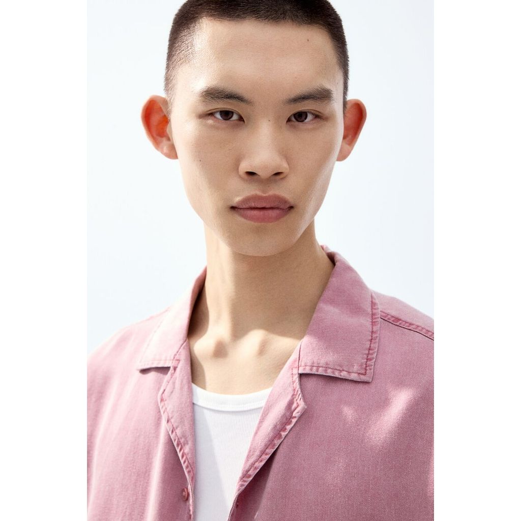H&M(เอชแอนด์เอ็ม) เสื้อเชิ้ตทรงหลวมสไตล์รีสอร์ต Men Loose Fit Resort shirt 1319797_1