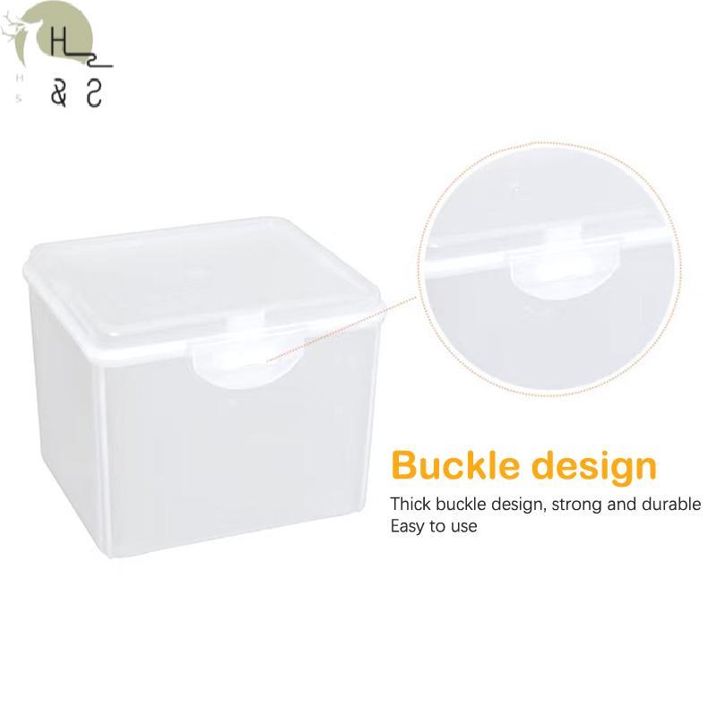 [H&S] Flip Storage Box กล่องเก็บของตั้งโต๊ะโปร่งใส LED ไฟหน้า Paaging Box สวมใส่ไฟหน้ากล่องพลาสติก {th}