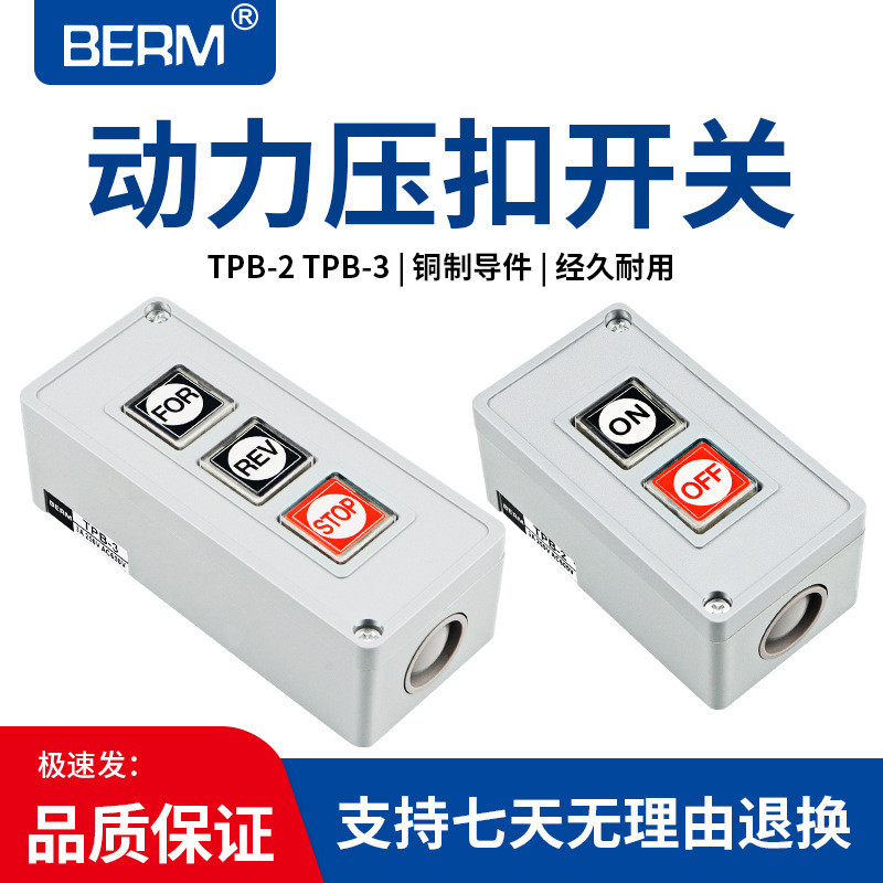 Snap Switch TPB-2 Two-Position Three-Position Self-Reset Push Button Switch Start Switch Control Pus