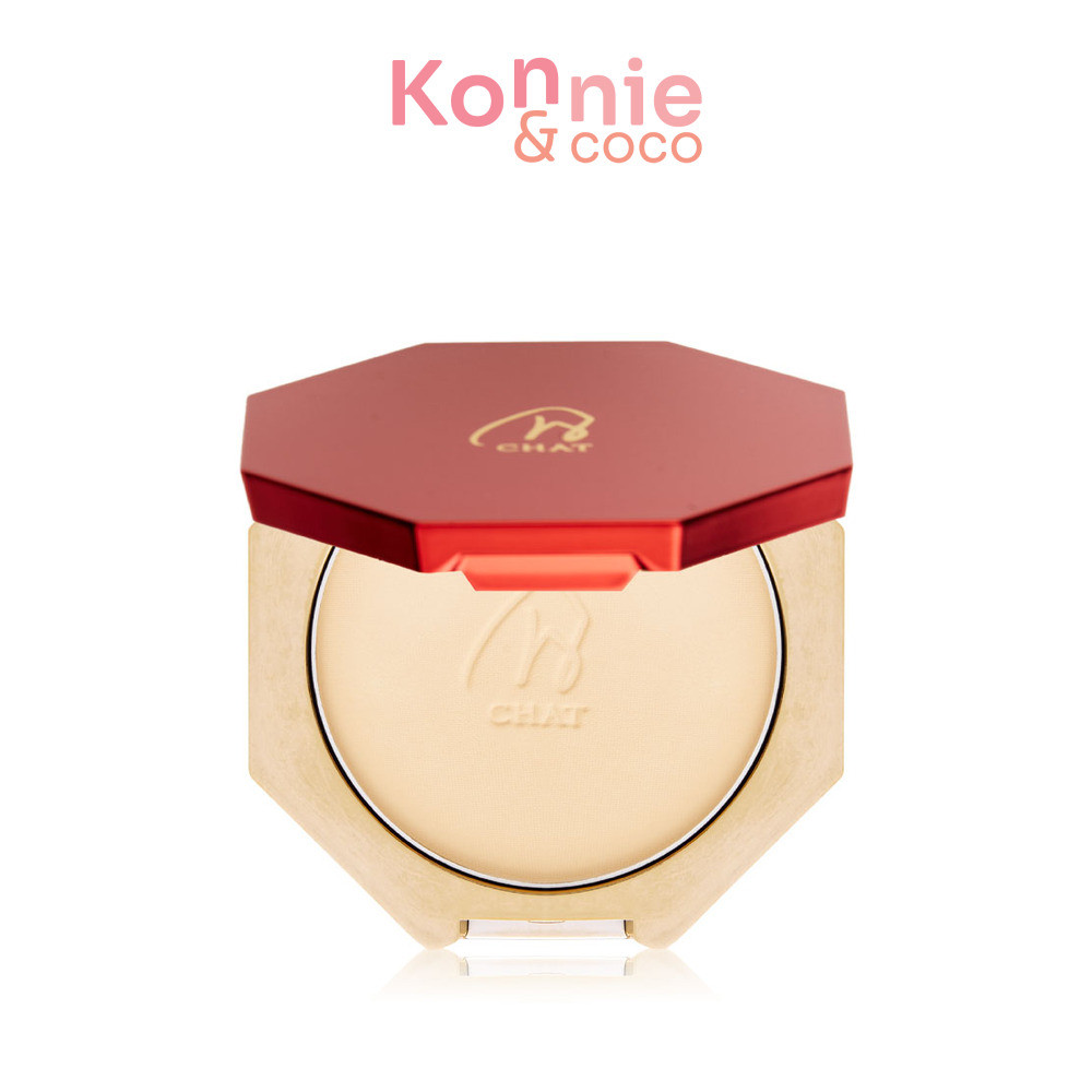 CHAT Cosmetics Classic Powder Foundation 7g #2 Bright แป้งผสมรองพื้น น้องฉัตร ให้การปกปิด ปรับผิวเนี