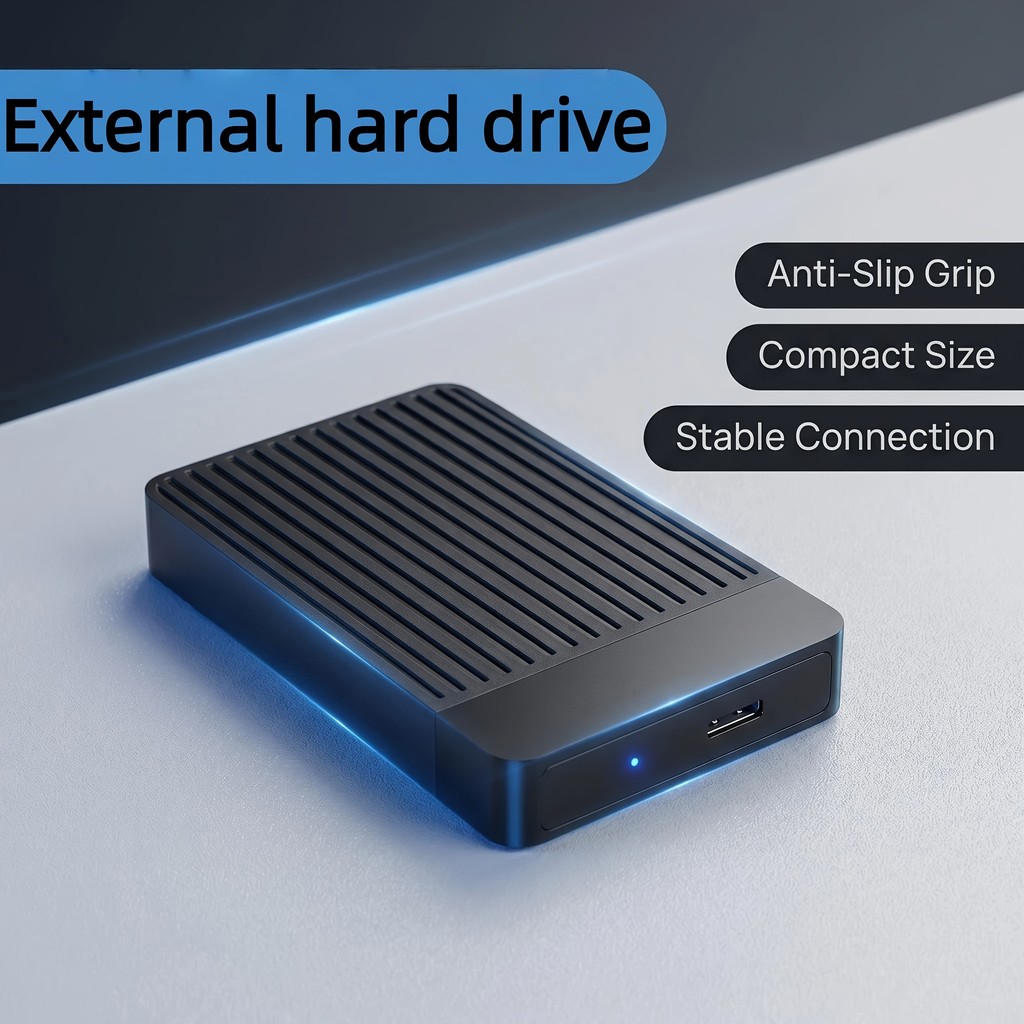 ฮาร์ดไดรฟ์ภายนอกแบบพกพา 2TB ใหม่ USB 3.0 - ฮาร์ดไดรฟ์ภายนอกที่รวดเร็วเป็นพิเศษใช้ระบบไฟล์ ExFAT Plug