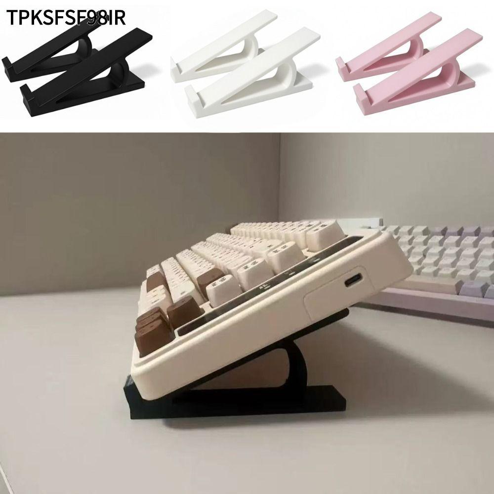 TPKSF98IR 1 คู่คีย์บอร์ดคอมพิวเตอร์ Riser,พลาสติกยกคีย์บอร์ดมุมขาตั้งยกระดับ,อุปกรณ์เสริมคุณภาพสูงแบบพกพา Monitor Holder