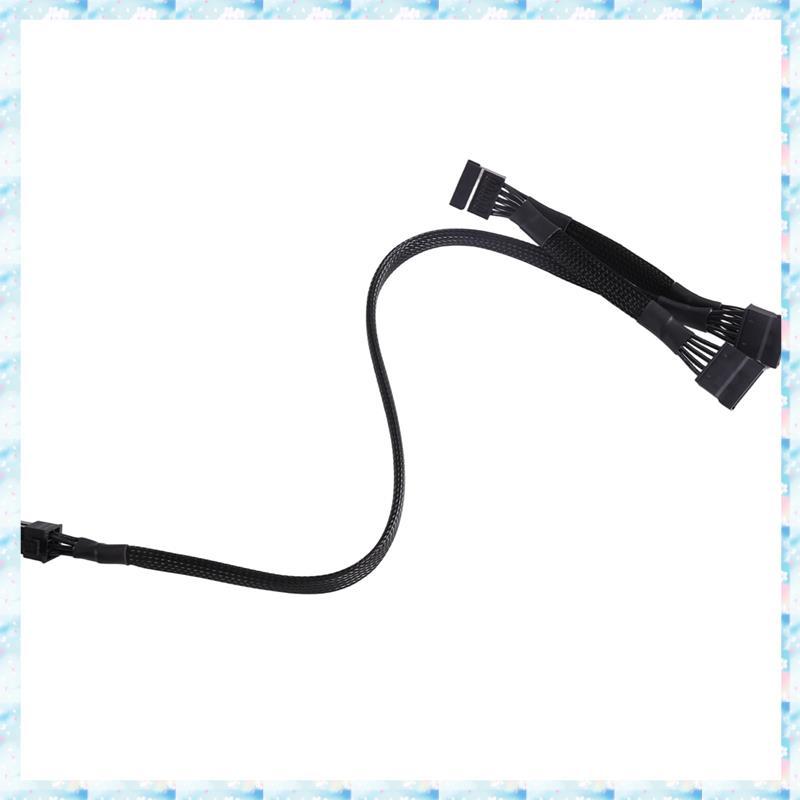 [RQMU] 6Pin to 3x SATA Straight SSD HDD Power Cable 6Pin to SATA Power Cable สําหรับ G+/G2/G3/G5//GA