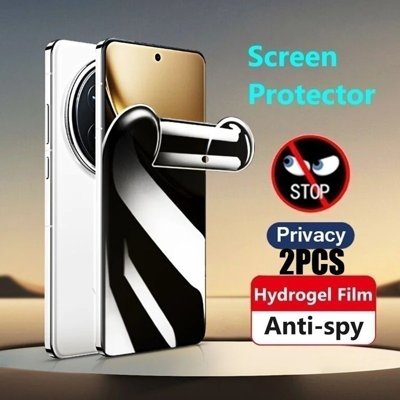 2 ชิ้น Anti Spy ความเป็นส่วนตัว Soft Privacy Hydrogel ฟิล์มสําหรับ LG Stylo กํามะหยี่ G8X K22 K40S K