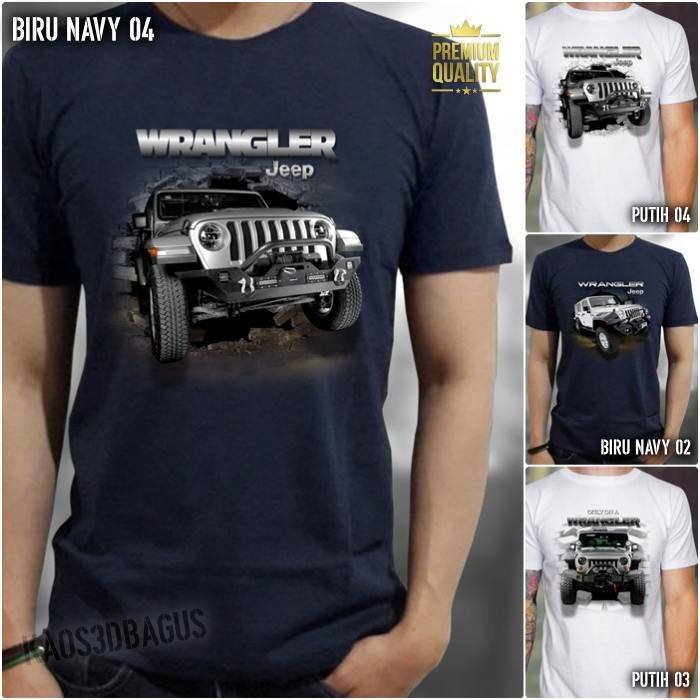 Jeep Wrangler Kaos Distro เสื้อยืด Jeep Offroad Jeep เสื้อยืด Cool Premium Offroad