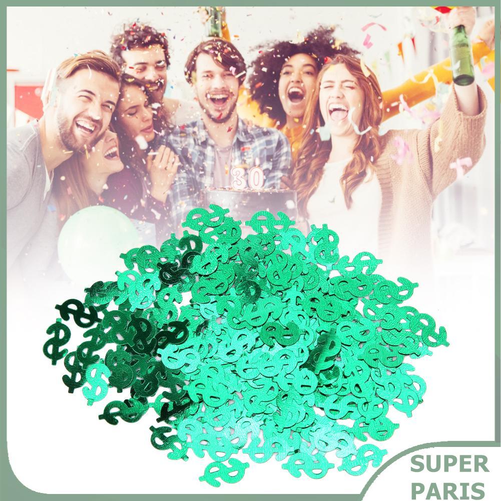 Superparis Fydun 60g โยน Confetti Dollar Sign รูปตารางกระจัดกระจายงานแต่งงานตกแต่ง Anni Ry เด็กอาบน้
