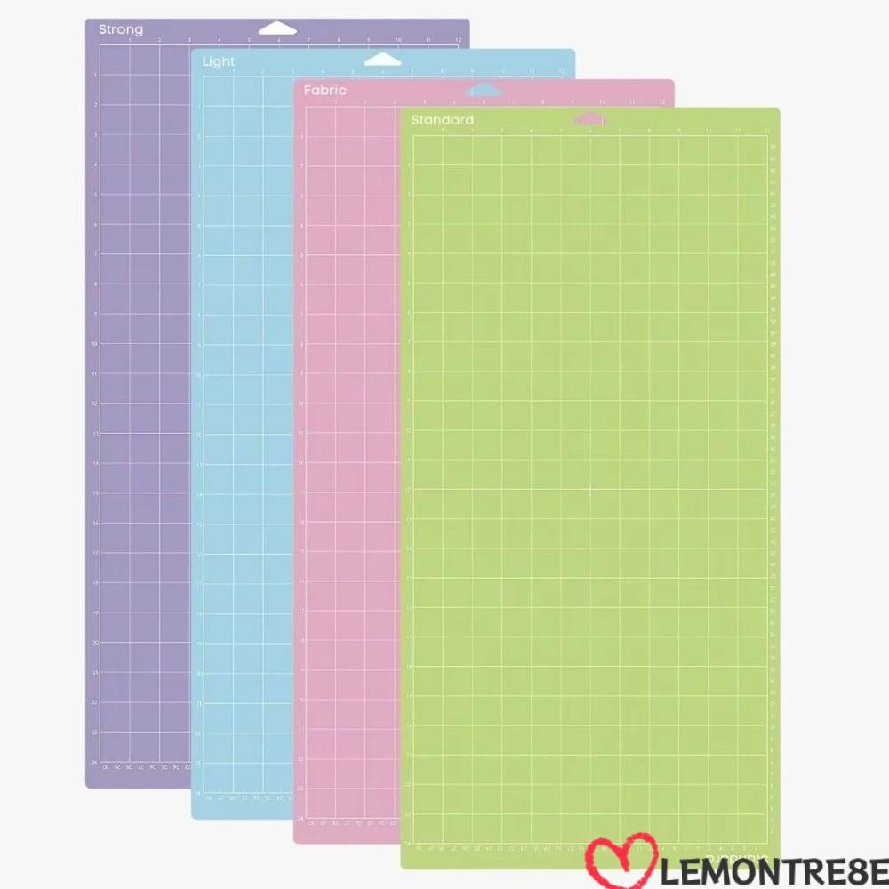 แผ่นรองตัด LEMONTREE แผ่นรองตัดกาวกันลื่นทนทานหนาสต็อกการ์ด Strong Grip PVC Cricut Mat สําหรับงานฝีม