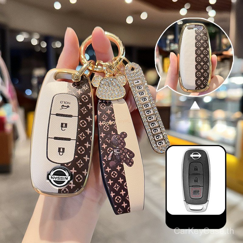 เปลือกเคสกุญแจรีโมทรถยนต์สําหรับ Nissan Kicks 3 ปุ่มฝาครอบกุญแจรถ