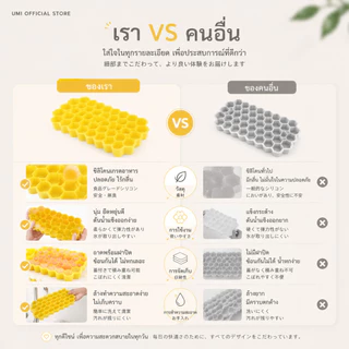 【พร้อมส่ง🚚】UMI ถาดทำน้ำแข็งซิลิโคน 37 ช่อง พร้อมฝาปิด ถอดง่าย ไม่ติด ถอดง่าย ใช้ซ้ำได้