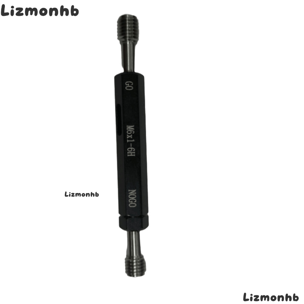 LIZMOLI เครื่องวัดปลั๊กเกลียว, M6*1.0 การวัดปลายคู่เครื่องมือมือ,ความแม่นยํา 6H Tolerance Hex Handle